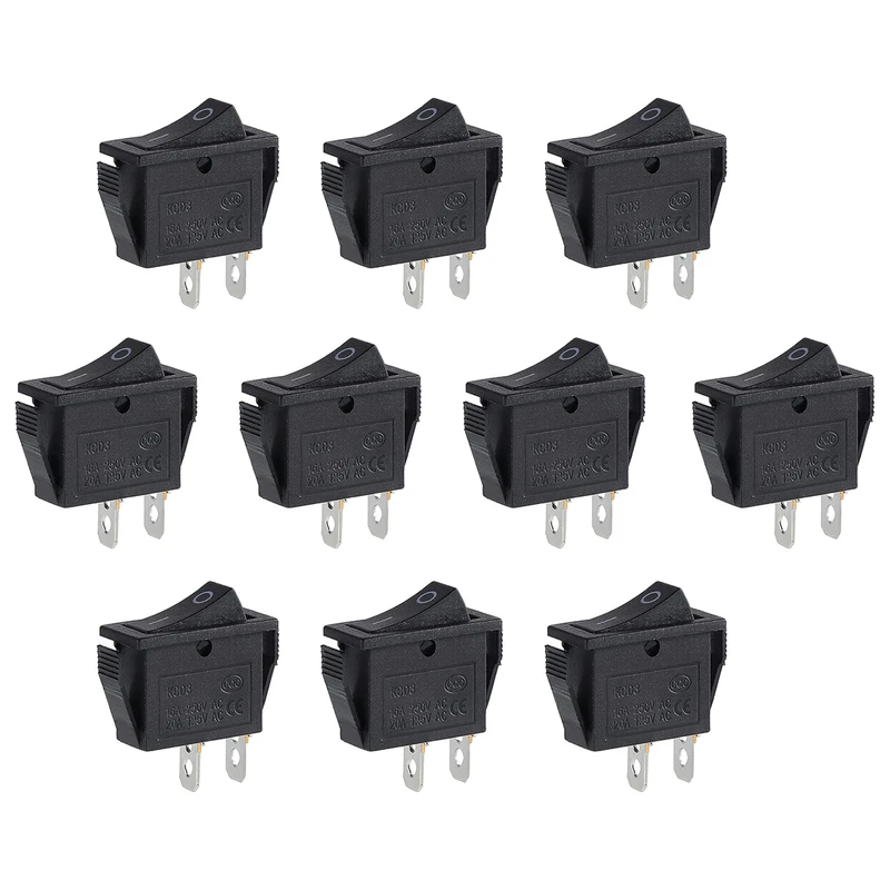 کلید راکر مدل 2 پایه کد KCD3 بسته 10 عددی