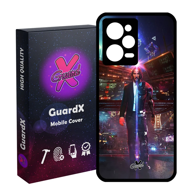 کاور گارد ایکس طرح John Wick مدل Glass10077 مناسب برای گوشی موبایل شیائومی Redmi Note 12 Pro 5G/Poco X5 Pro 5G/Note 12 Pro Pro speed
