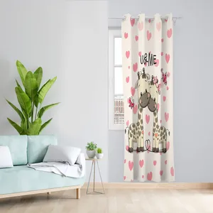 پرده مدل زرافه مخمل پانچی کد 4463 سایز 140x280 سانتی متر