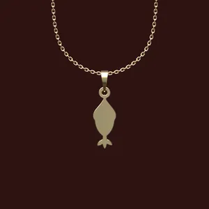 گردنبند طلا 18 عیار زنانه مدوپد مدل هندسی کد W2-1-1258