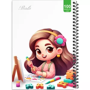 دفتر نقاشی 100 برگ بله طرح فانتزی دخترانه کد A4-N531