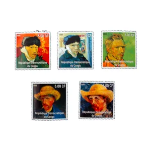 تمبر یادگاری مدل ونسان ون گوک کد c-948 مجموعه 5 عددی