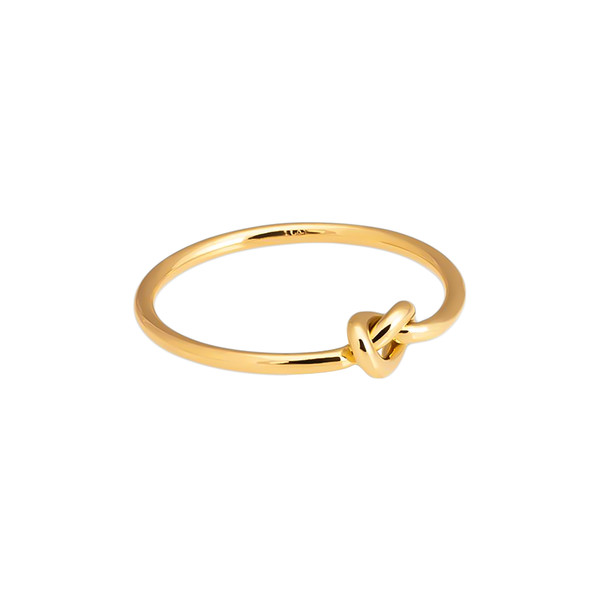 انگشتر طلا 18 عیار زنانه سنجاق مدل گره کد R659 سایز 59