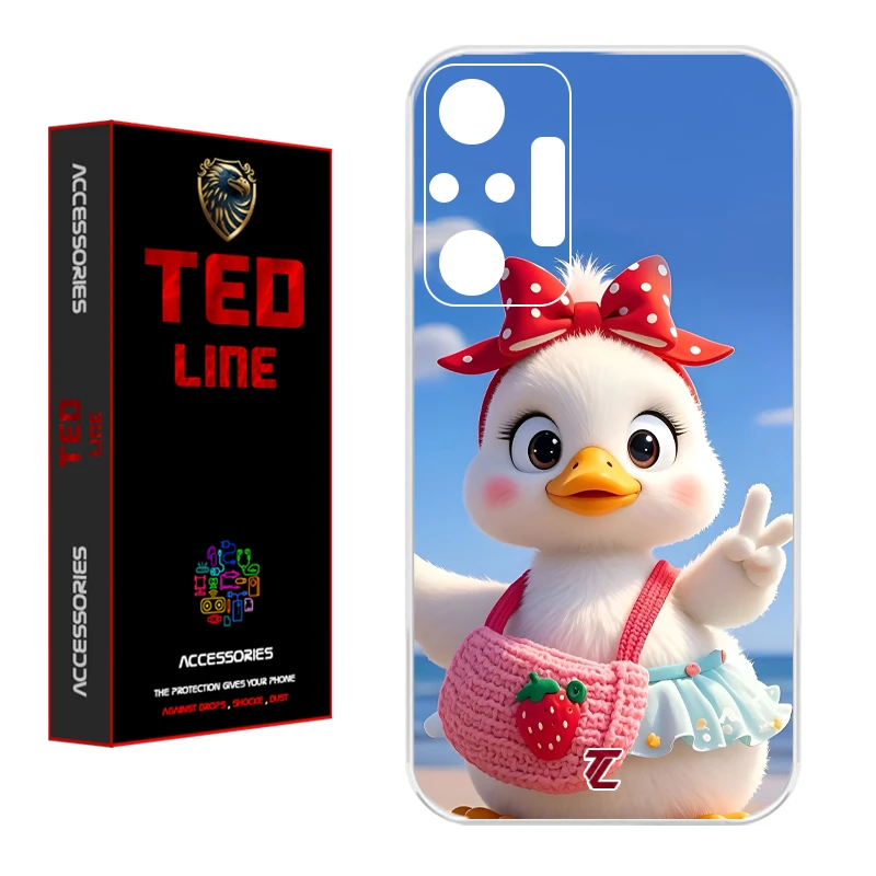 کاور تدلاین طرح اردک کد 1186 مناسب برای گوشی موبایل شیائومی Redmi Note 10 Pro / Note 10 Pro Max