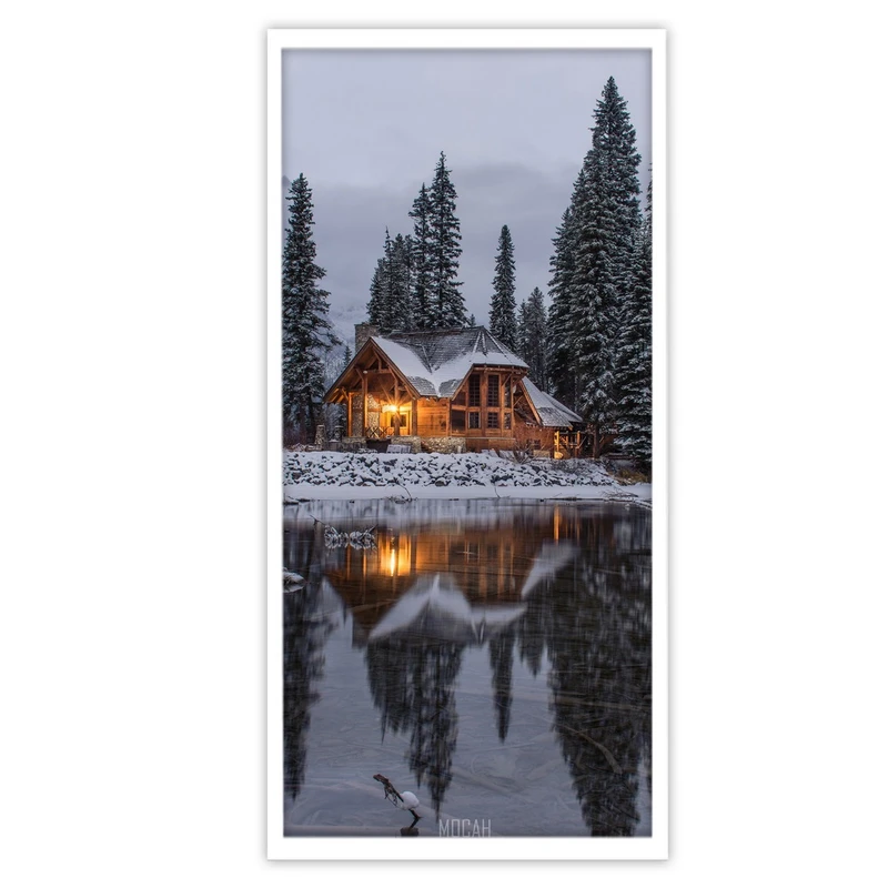 تابلو بکلیت طرح منظره زمستان مدل B-S3287