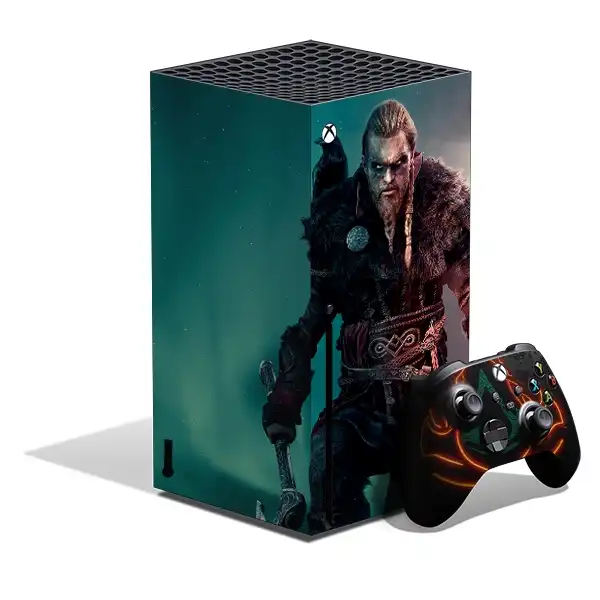 برچسب کنسول بازی Xbox series x طرح Assassin’s creed کد 2 مجموعه 5 عددی