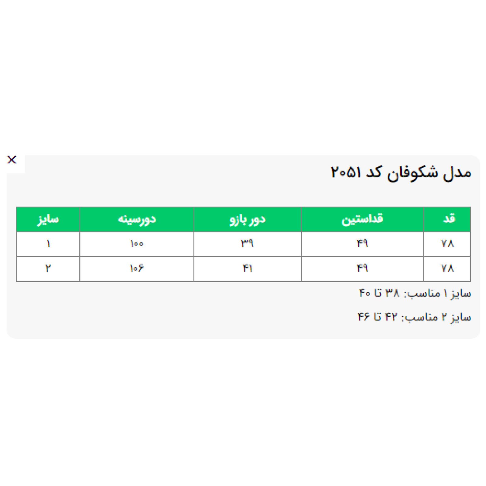 مانتو زنانه السانا مدل شکوفان کد 205101 -  - 2
