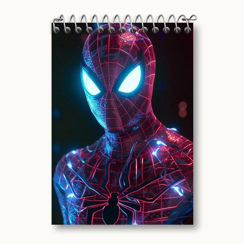 دفتر یادداشت 50 برگ خندالو طرح مرد عنکبوتی (Spider Man) کد N1772