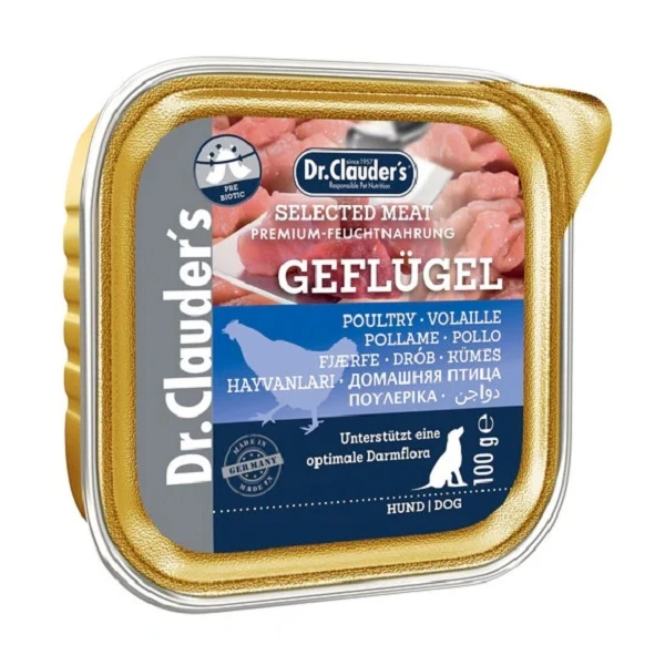 کنسرو غذای سگ دکتر کلادر مدل پته طعم بوقلمون وزن 100 گرم