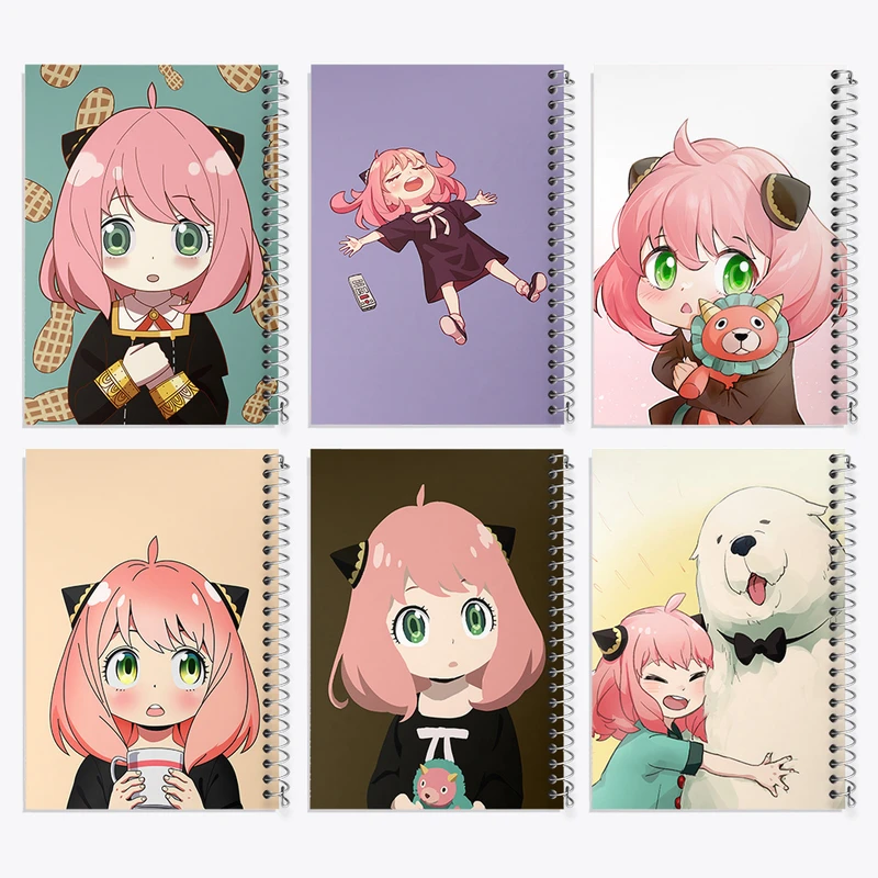 دفتر نقاشی 50 برگ خندالو طرح آنیا فورجرانیمه اسپای ایکس فمیلی کد 689 مجموعه 6 عددی