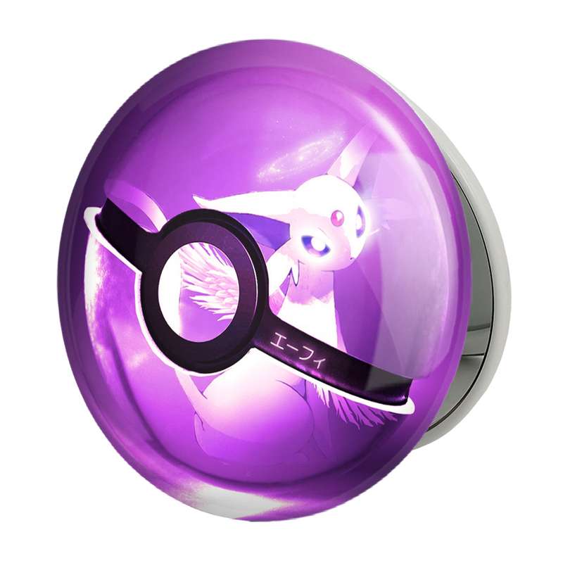 آینه جیبی خندالو طرح پیکاچو انیمه پوکمون مدل تاشو کد 17394