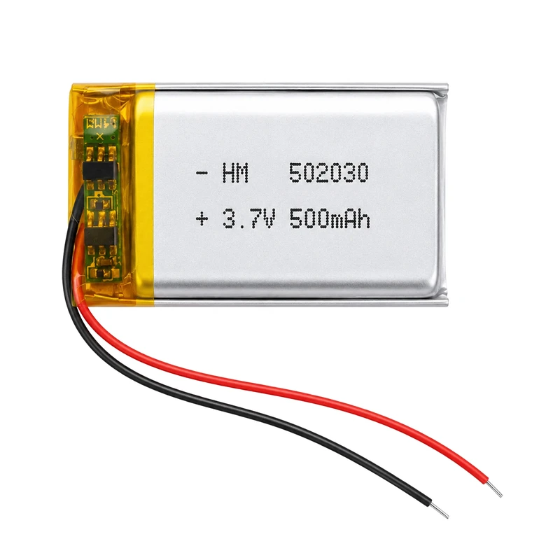 باتری لیتیومی قابل شارژ مدل HM-502030 ظرفیت 500 میلی‌ آمپر ساعت