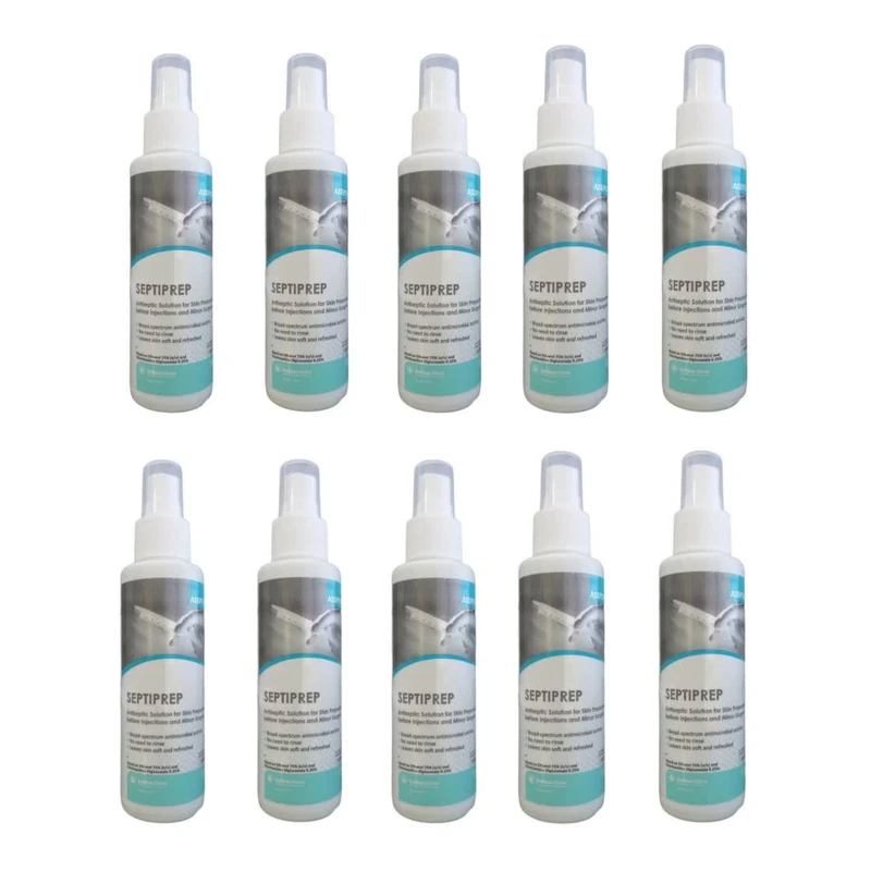 اسپری ضدعفونی کننده به بان شیمی مدل سپتی پرپ حجم 125 میلی لیتر مجموعه 10 عددی