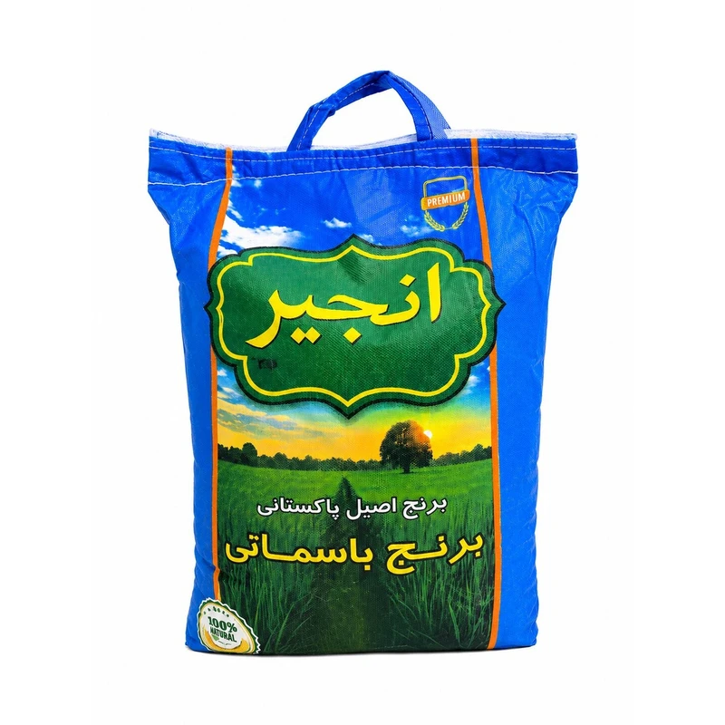 برنج پاکستانی ۳۸۶ انجیر - ۱۰ کیلوگرم 