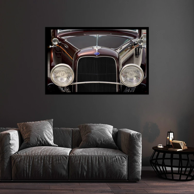 تابلو بکلیت طرح نوستالژی و کلاسیک ماشین قدیمی مدل B-bu2540