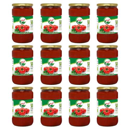 رب گوجه فرنگی سان آیسان - 700 گرم بسته 12 عددی