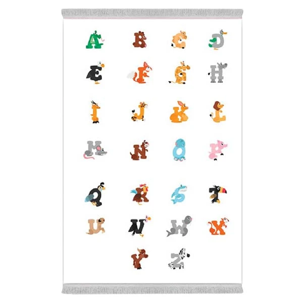 فرش پارچه‌ای دفه مدل فرشینه طرح فانتزی کد 8167