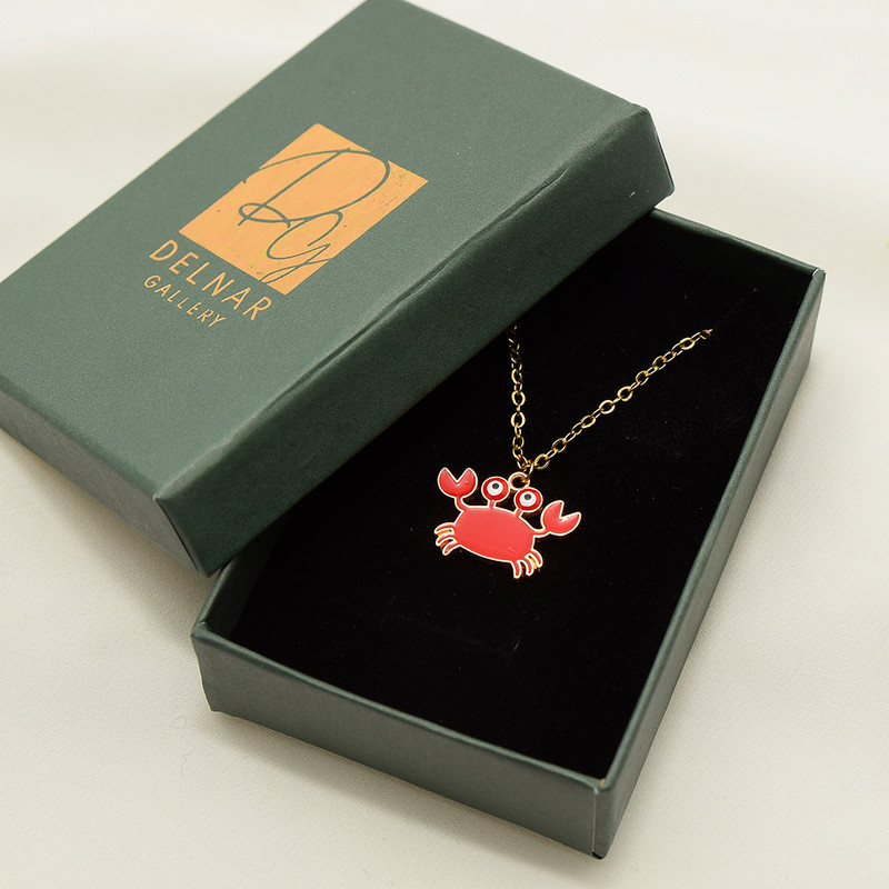 گردنبند دخترانه دلنار گالری مدل خرچنگ