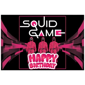 بنر تم تولد طرح بازی مرکب مدل Squid Game کد 1093