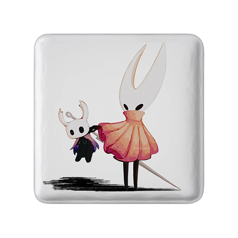 مگنت خندالو طرح بازی هالو نایت (Hollow Knight) مدل مربعی کد 32979
