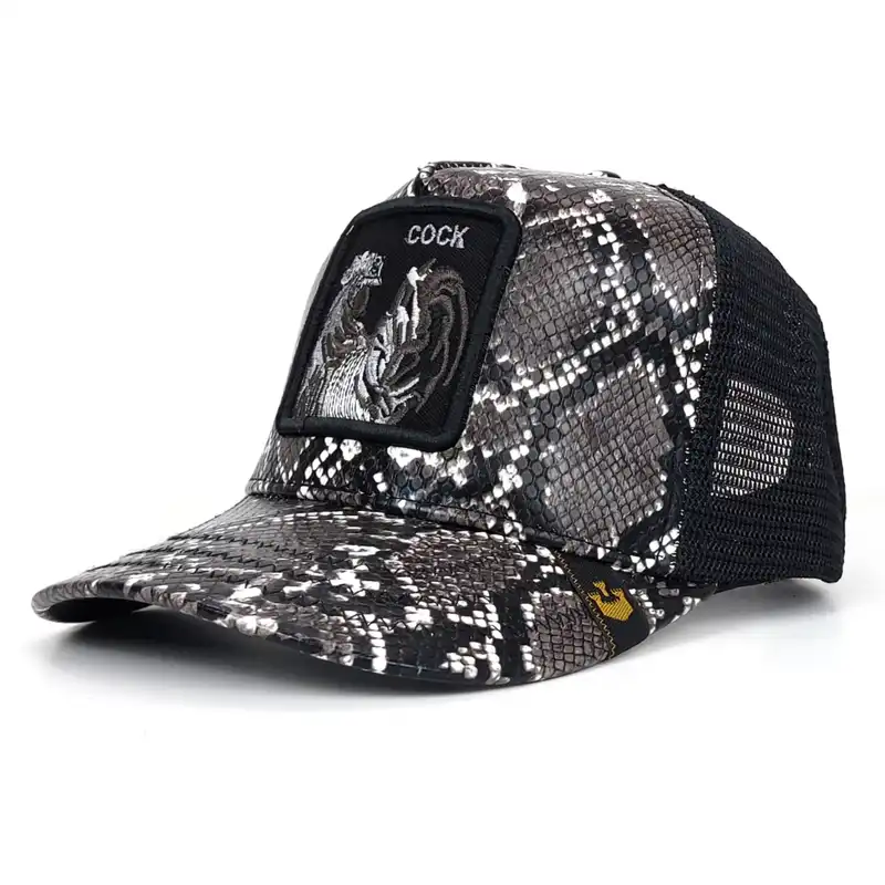 کلاه کپ گورین براز مدل پشت تور طرح خروس کد 1124