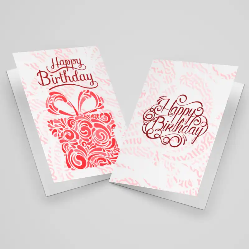 کارت پستال مدل تبریک تولد طرح دخترانه کد TAV-T-11