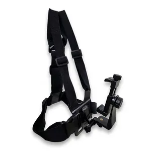 Mobile phone chest strap mount