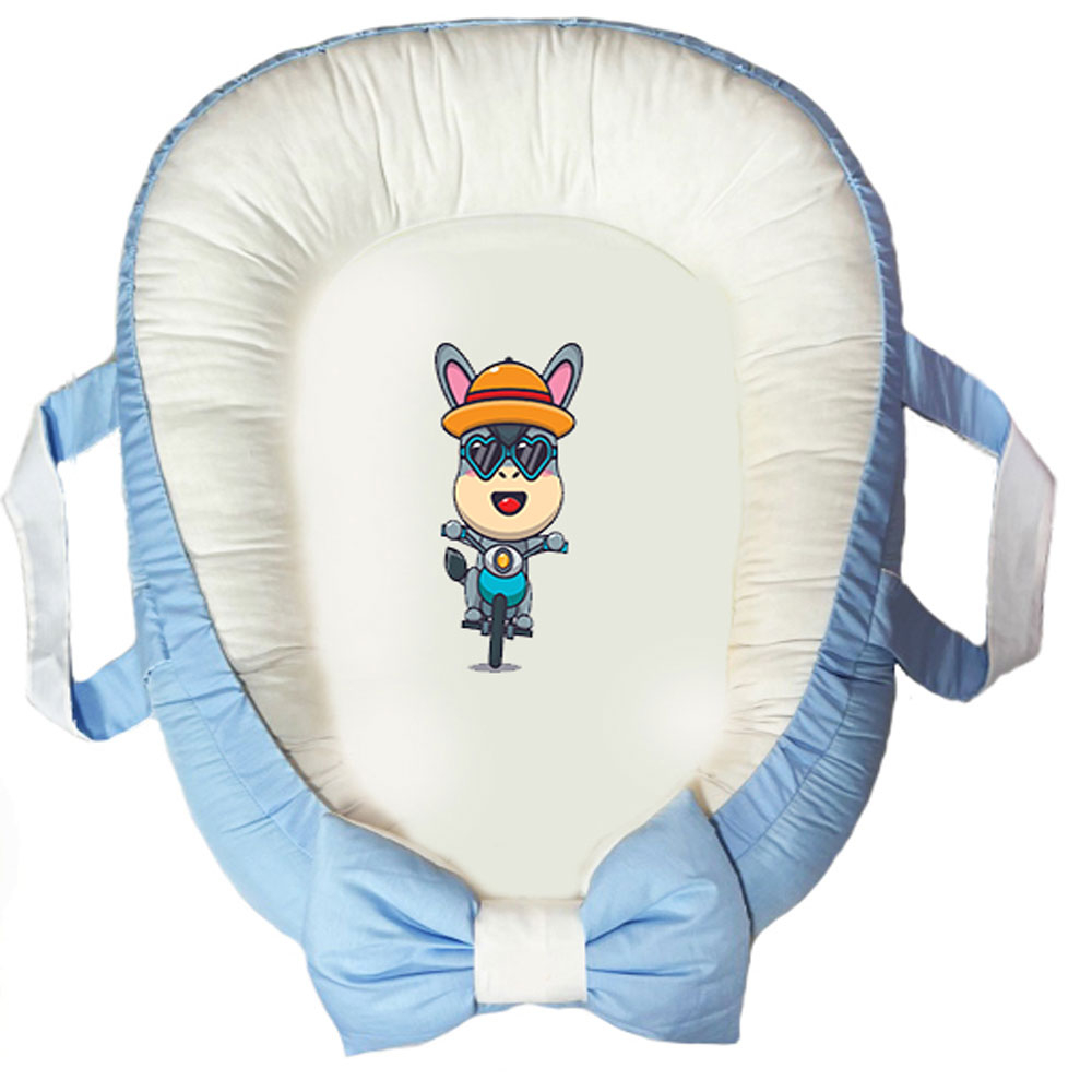 سرویس خواب سه تکه نوزاد ناریکو مدل گارد محافظ دار طرح خر فانتزی کد 0216