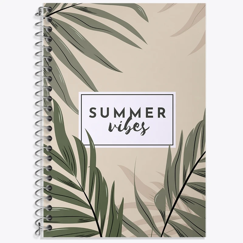 دفتر زبان 50 برگ خندالو مدل دو خط طرح تابستان کد F2333