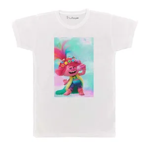 تی شرت بچگانه پرمانه طرح ترول ها کد pmt.4308