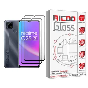 Ricoo Ricoo Glass MIX002 Screen Protector For Realme C25s Pack Of 2