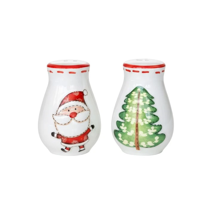 ست نمکدان و فلفل‌ پاش طرح کریسمس مدل Santa کد 120
