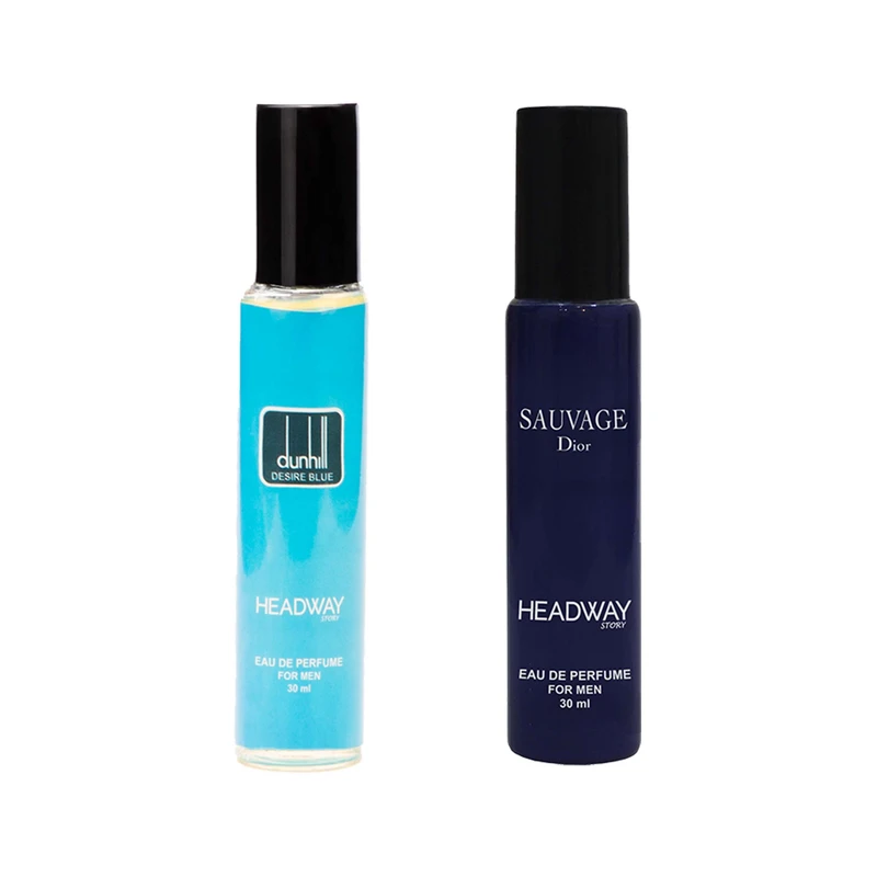 عطر جیبی مردانه هدوی استوری مدل دانهیل دیزایر بلو و دیور ساواج حجم 30 میلی لیتر مجموعه 2 عددی
