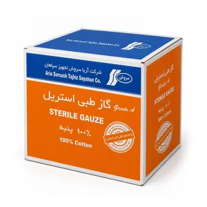 گاز طبی استریل برند آریاسروش مدل 02 بسته 3060 عددی