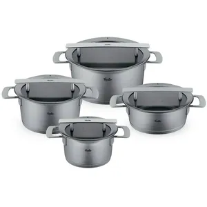 سرویس تابه و قابلمه استیل ۸ پارچه فیسلر مدل PHI Collection