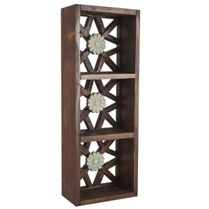 شلف دیواری مدل گره چینی طرح لوتوس کد 037