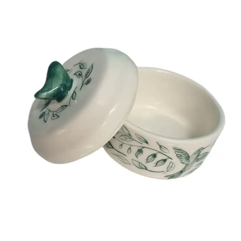 قندان سرامیکی مدل مرغ مگس خوار