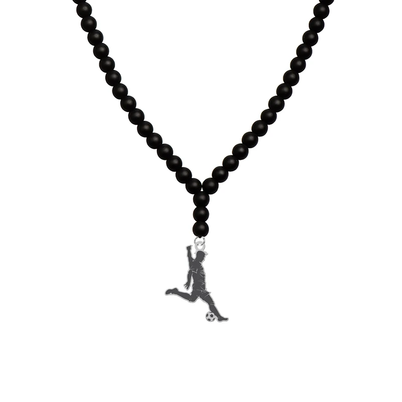 گردنبند هایکا طرح ورزشی فوتبالیست کد bg.jh 73