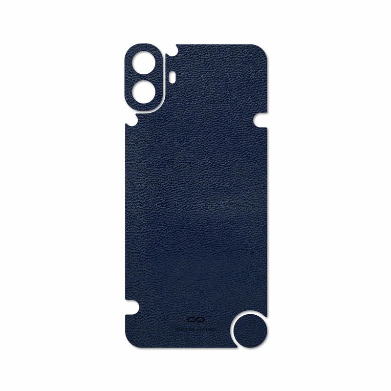 برچسب پوششی ماهوت مدل Deep-Blue-Leather مناسب برای گوشی موبایل ناتینگ CMF Phone 1