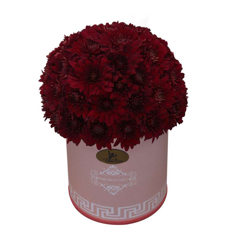 سبد گل طبیعی داودی راتا رز کد LIS