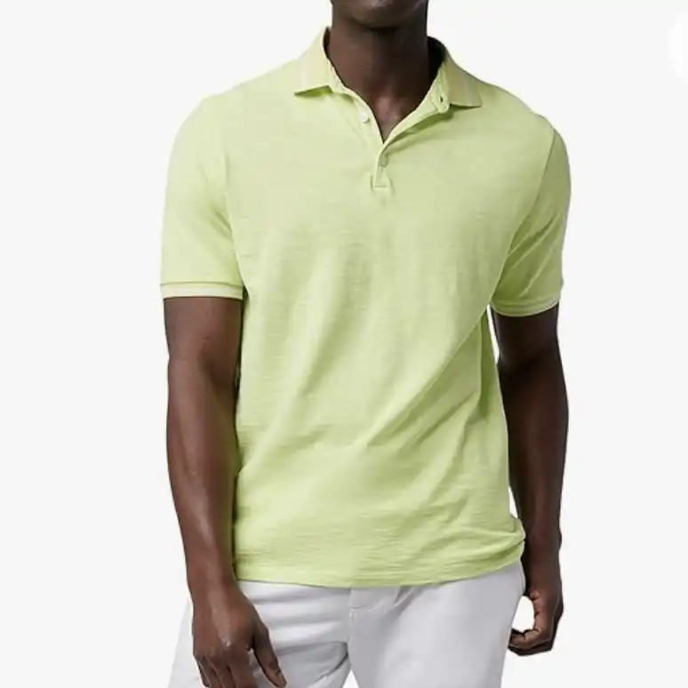 پولوشرت آستین کوتاه مردانه مدل Citron match point tipped slub