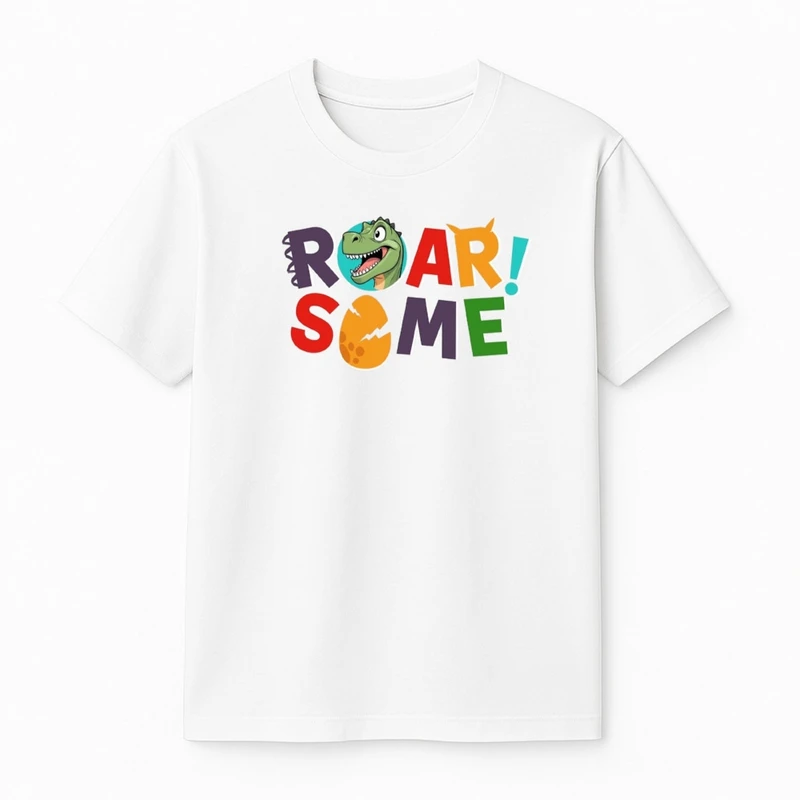 تی‌شرت آستین کوتاه پسرانه مدل تخم دایناسور کد v1 