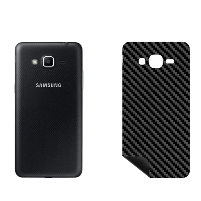برچسب پوششی بستور مدل BT-Fiber طرح فیبر کربن مناسب برای گوشی موبایل سامسونگ Galaxy Grand Prime Plus