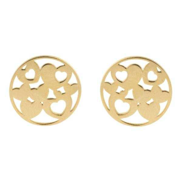 گوشواره طلا 18 عیار زنانه کانیار گالری کد GOA119