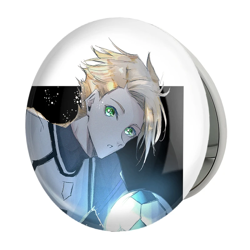 آینه جیبی خندالو طرح رنسوکه انیمه بلو لاک Blue Lock مدل تاشو کد 24407 