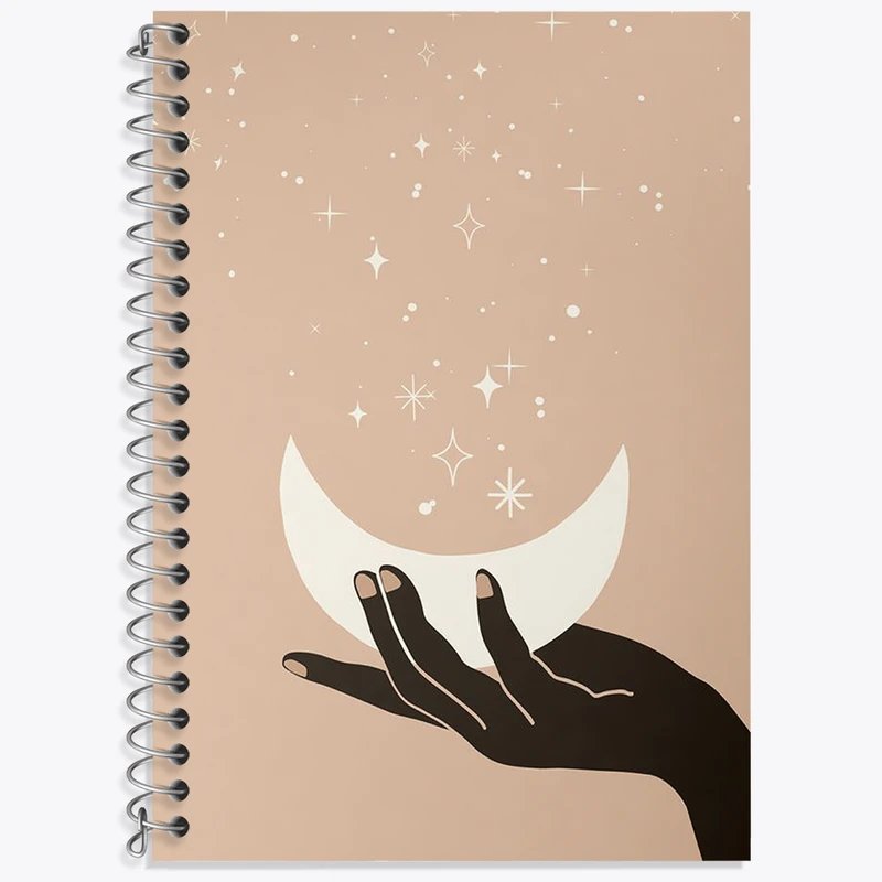 دفتر نت موسیقی 50 برگ خندالو طرح ماه (Moon) کد N2300