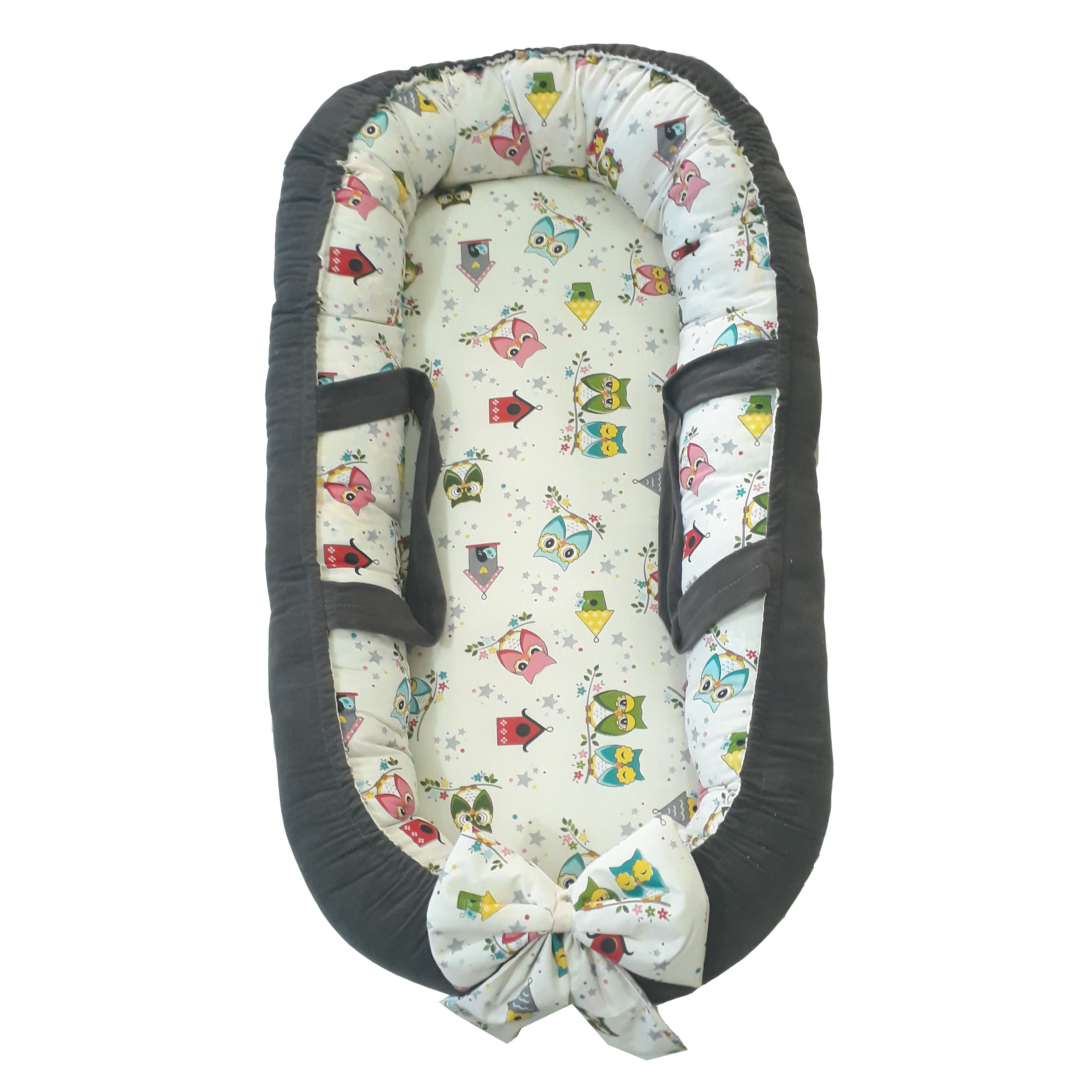 تشک غلت گیر نوزاد مدل جغد رنگی