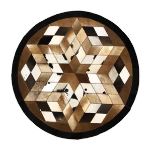 کلاژ فرش پوست و چرم مدل ۱۲۰۰۷