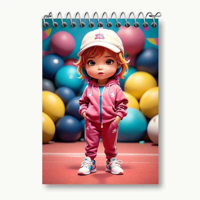 دفتر یادداشت 50 برگ خندالو مدل دخترانه کد N1151