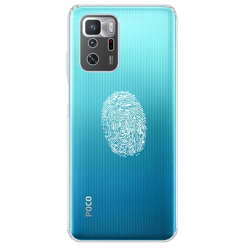 کاور مگافون طرح اثر انگشت مدل C62-W مناسب برای گوشی موبایل شیائومی Redmi Note 10 Pro 5G